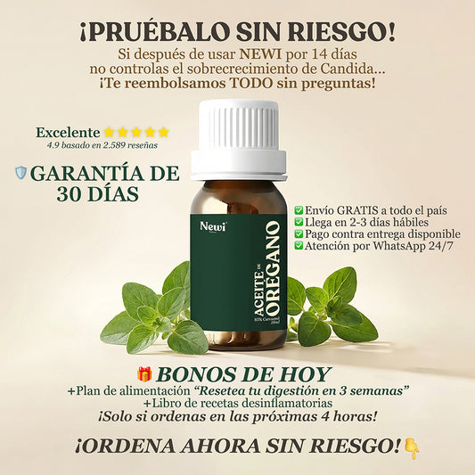 Aceite de Orégano con 75% Carvacrol